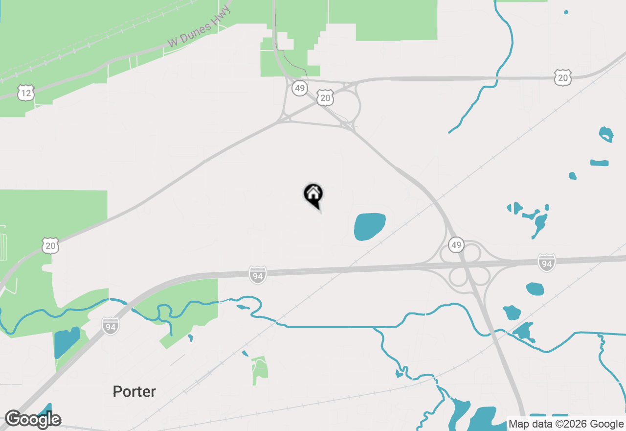 Map of 615 Mississinewa Street, Chesterton, IN 46304