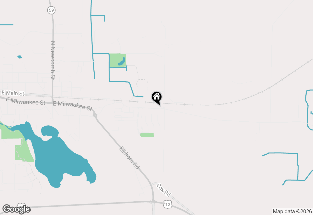 Map of 1290 E Bluff Rd, Whitewater, WI 53190