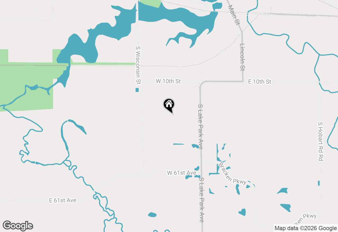 Map of 1226 S Ash Street, Hobart, IN 46342