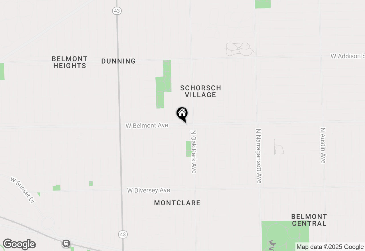 Map of 6841 W Belmont Avenue, Chicago, IL 60634