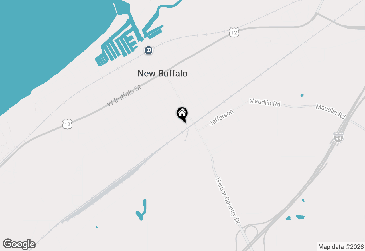 Map of 106 W Washington Street, New Buffalo, MI 49117