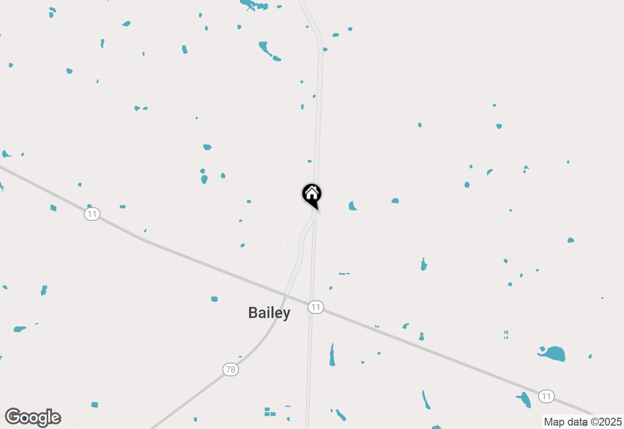 Map of TBD N Hwy 78, Bailey, TX 75413