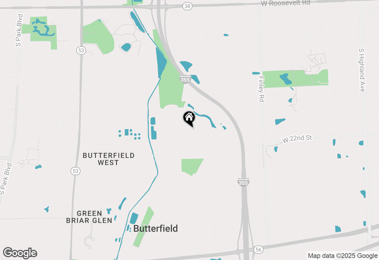 Map of 2040 Downing Street, Lombard, IL 60148