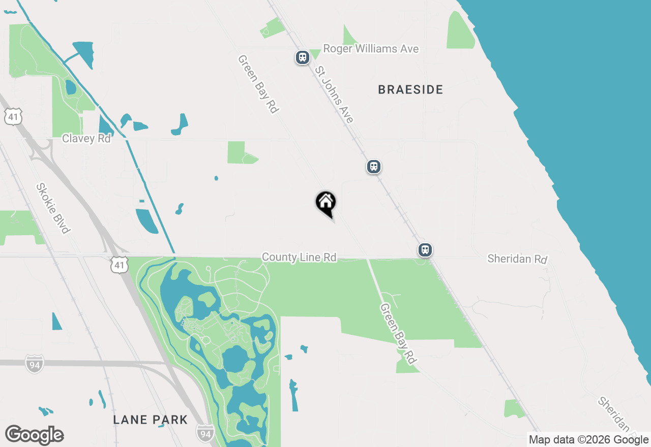 Map of 739 Marion Avenue, Highland Park, IL 60035