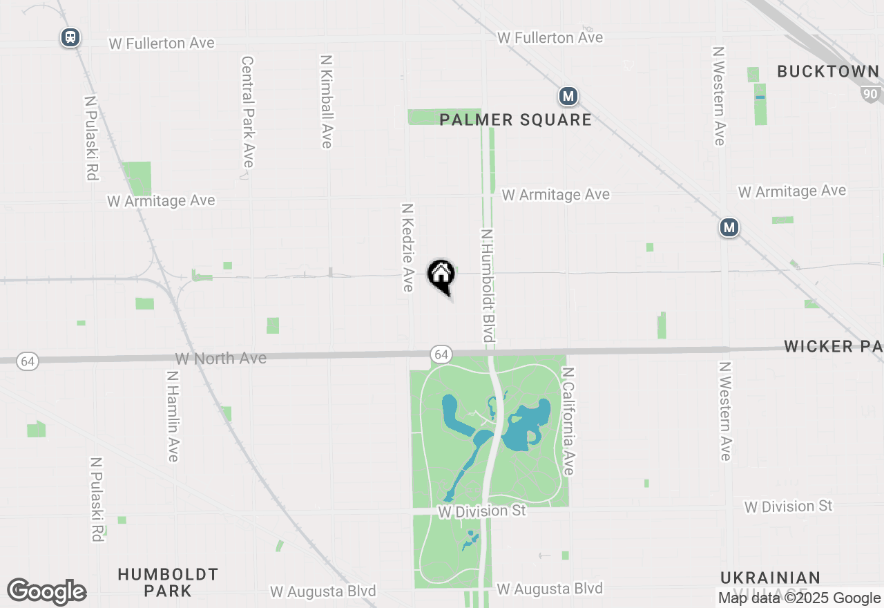 Map of 1712 N Albany Avenue #1, Chicago, IL 60647