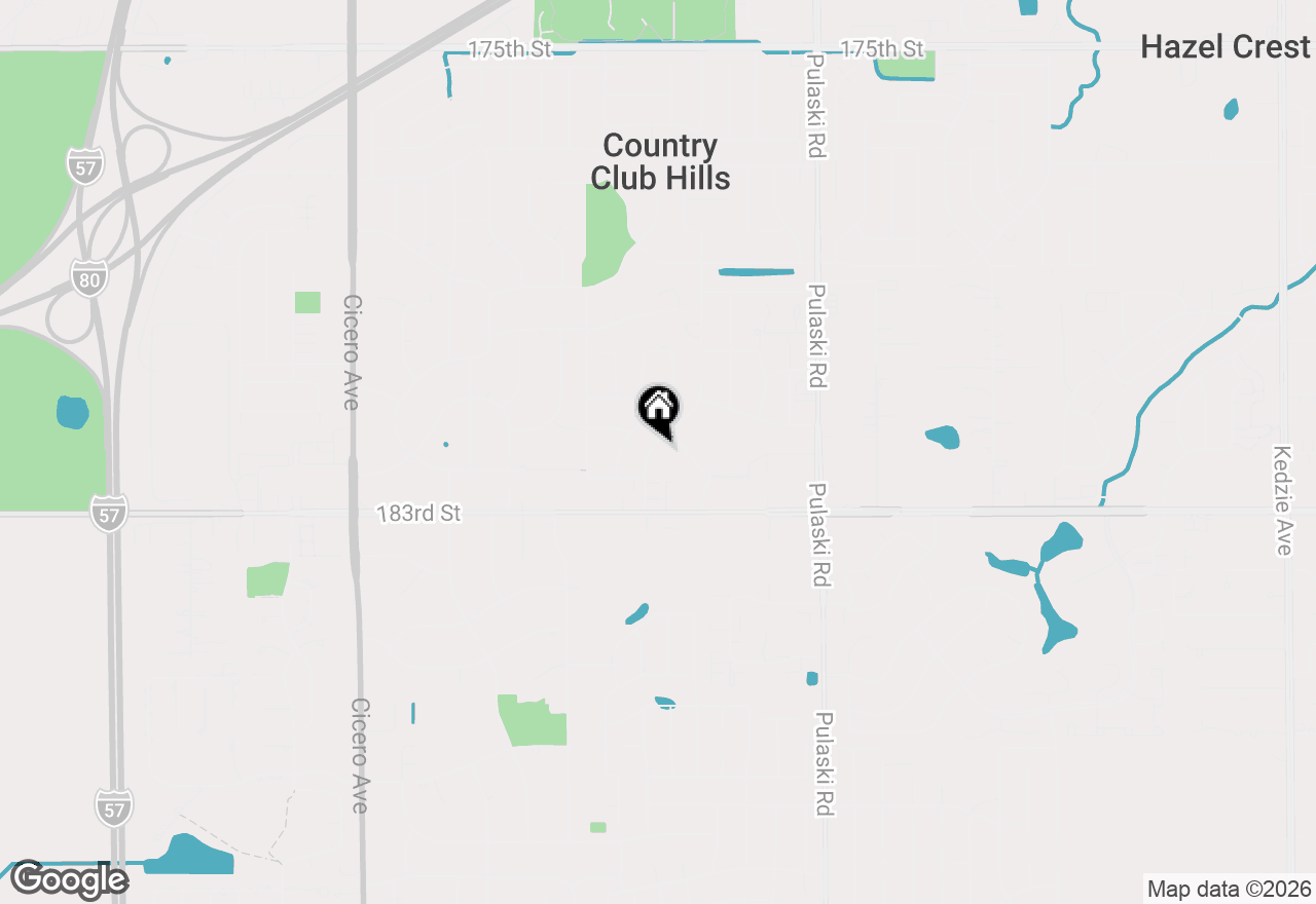 Map of 18207 Ravisloe Terrace, Country Club Hills, IL 60478