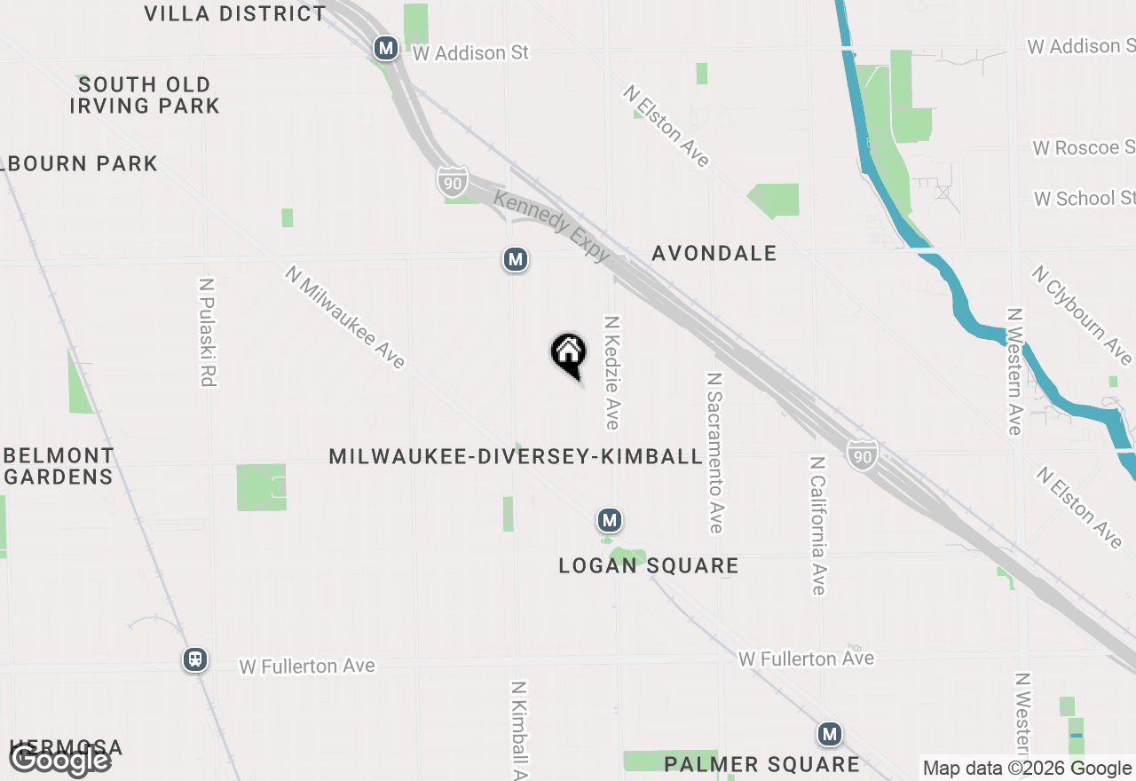 Map of 2915 N Spaulding Avenue, Chicago, IL 60618