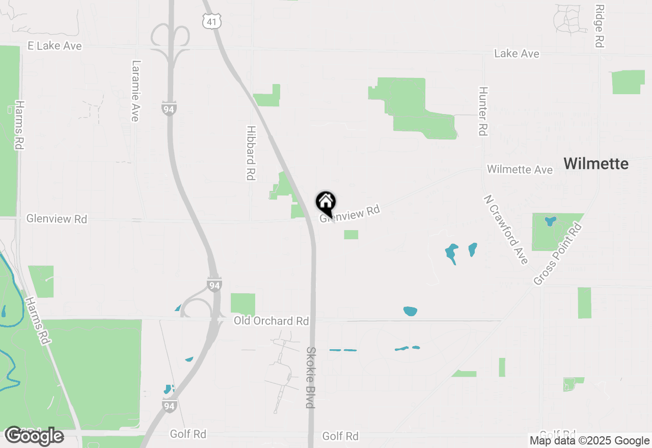 Map of 245 Sunset Drive, Wilmette, IL 60091