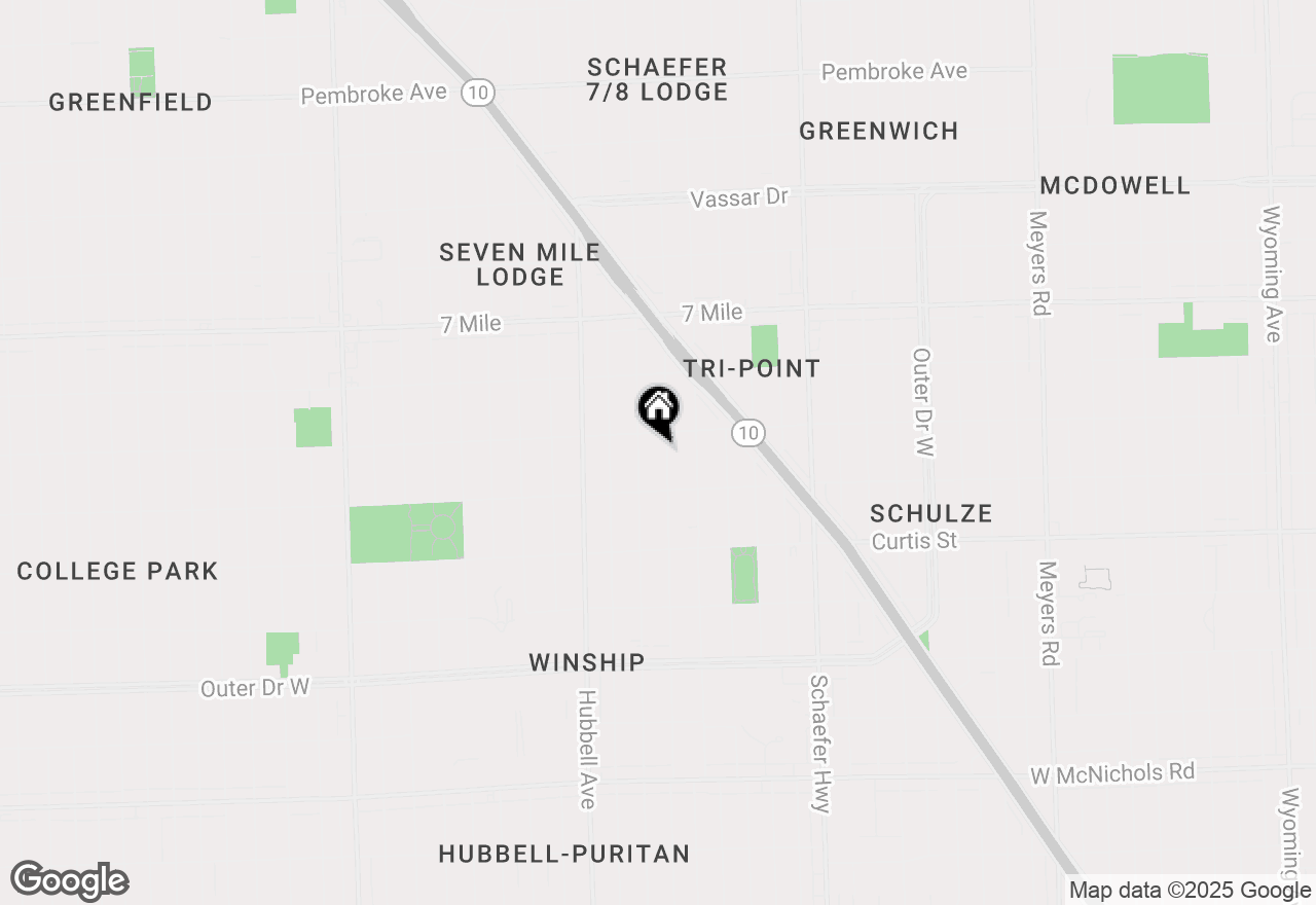 Map of 18483 Freeland Street, Detroit, MI 48235