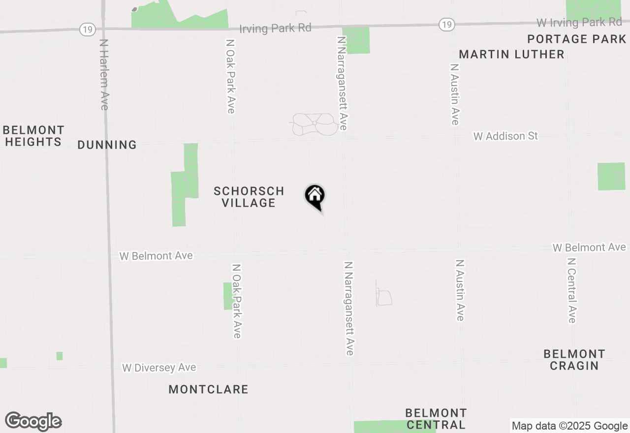 Map of 3316 N Natchez Avenue, Chicago, IL 60634