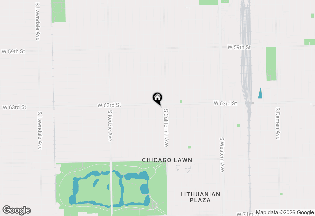 Map of 6314 S Mozart Street, Chicago, IL 60629