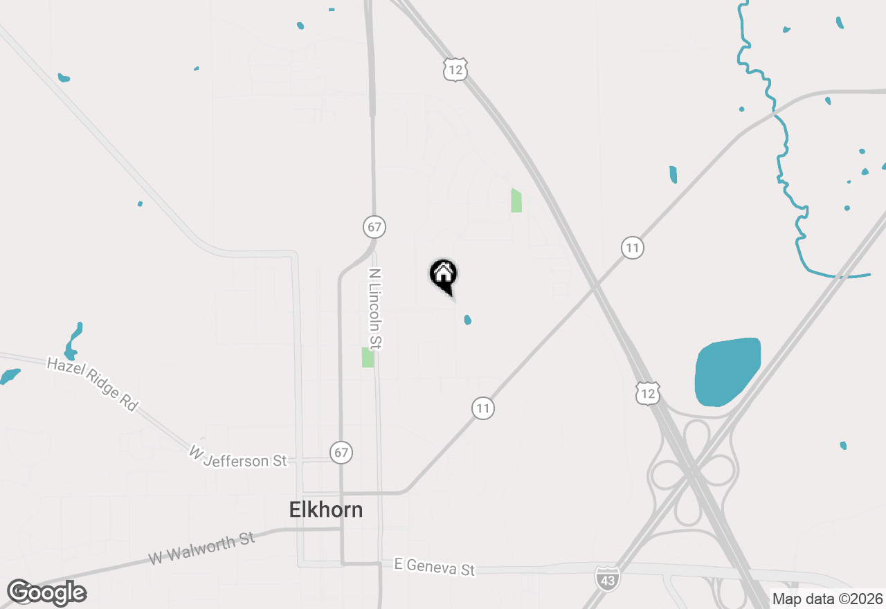 Map of 418 E 3rd Ave, Elkhorn, WI 53121