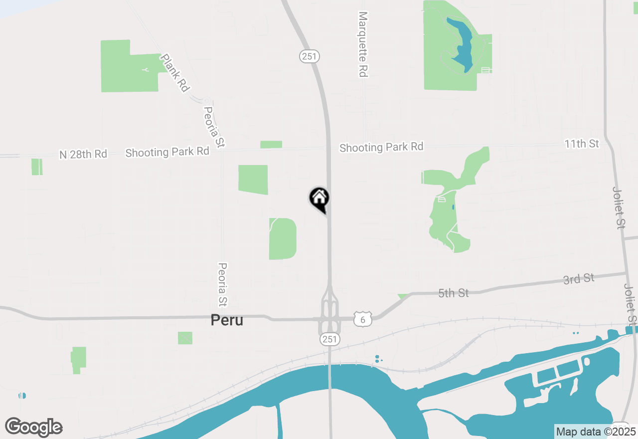 Map of 1415 Plain Street, Peru, IL 61354