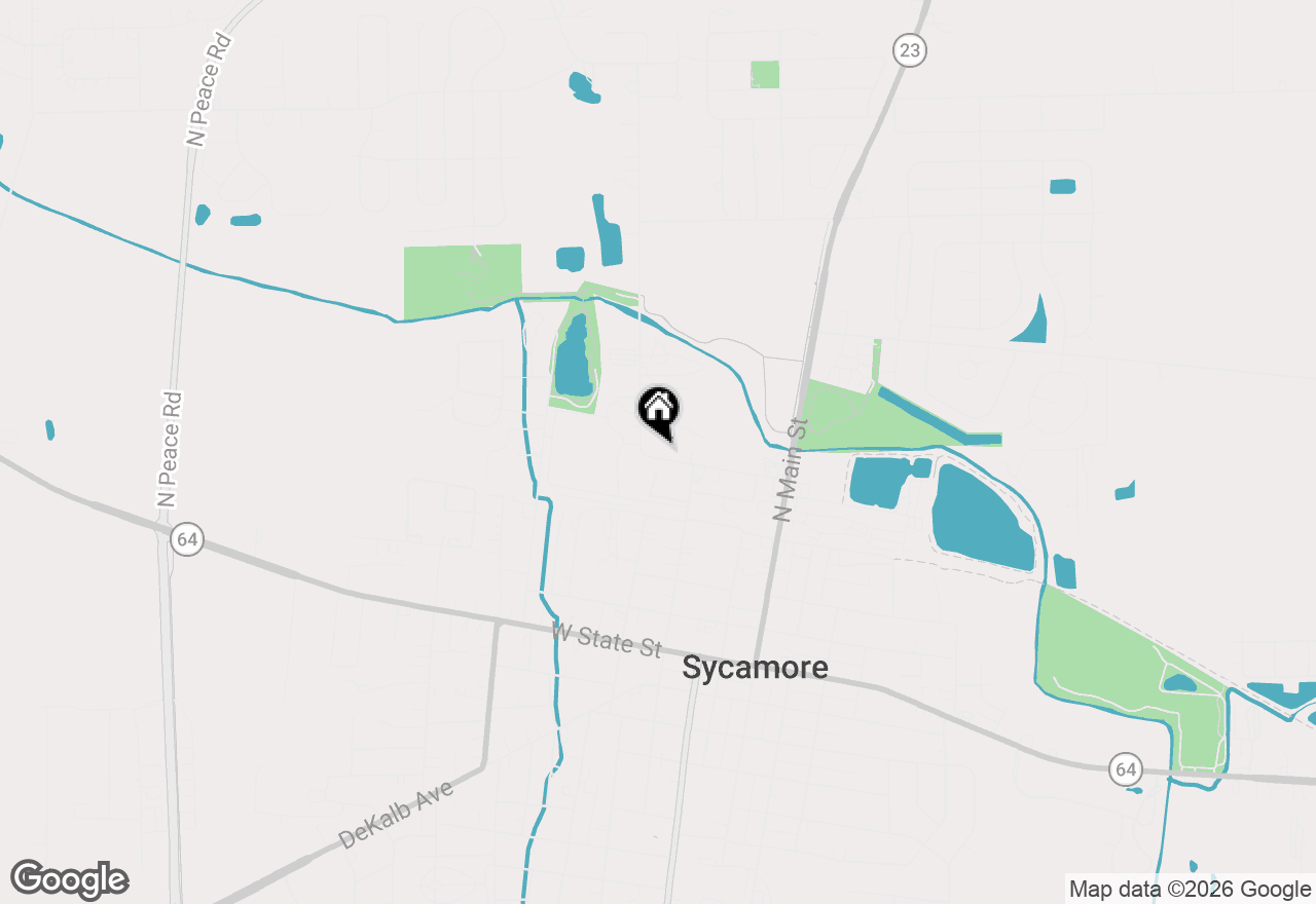 Map of 335 North Avenue, Sycamore, IL 60178