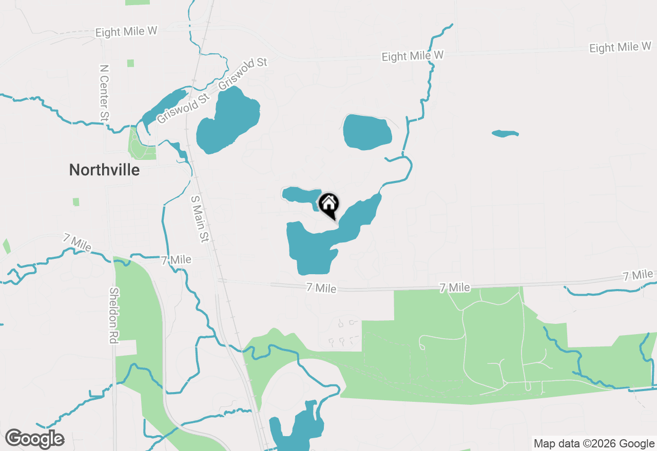 Map of 19528 Mann Court, Northville, MI 48167