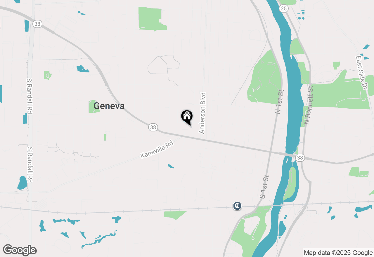 Map of 107 N Lincoln Avenue, Geneva, IL 60134