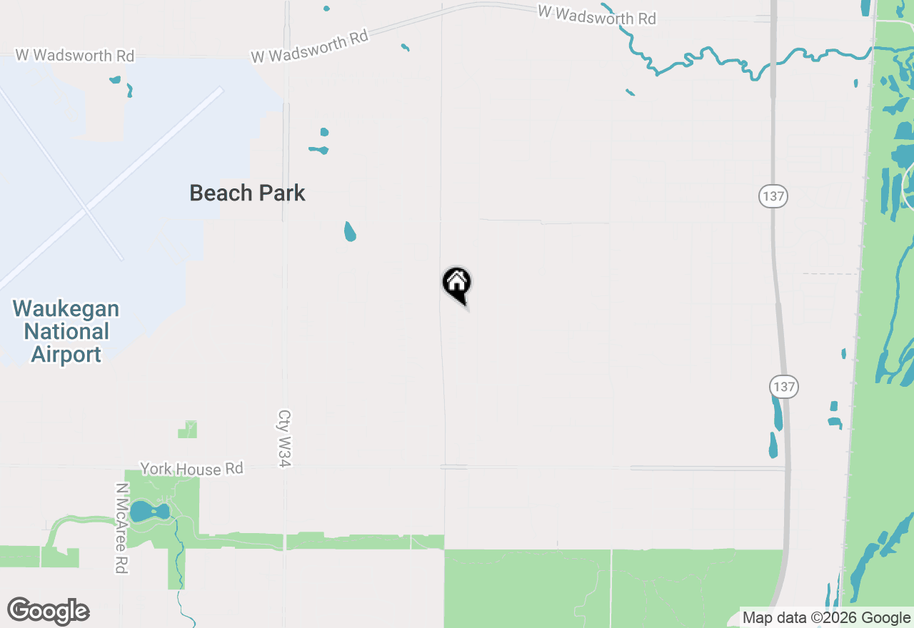 Map of 38484 N North Shore Avenue, Beach Park, IL 60087