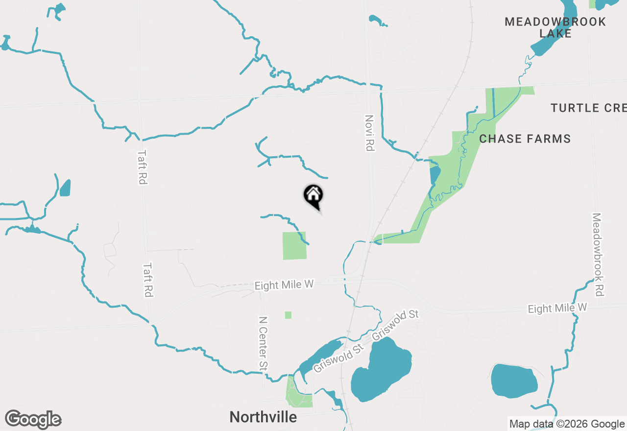 Map of 416 Welch Road, Northville, MI 48167