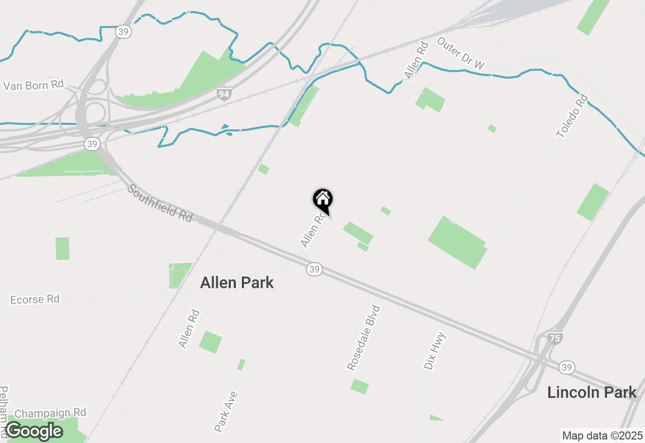 Map of 5713 Allen Road, Allen Park, MI 48101