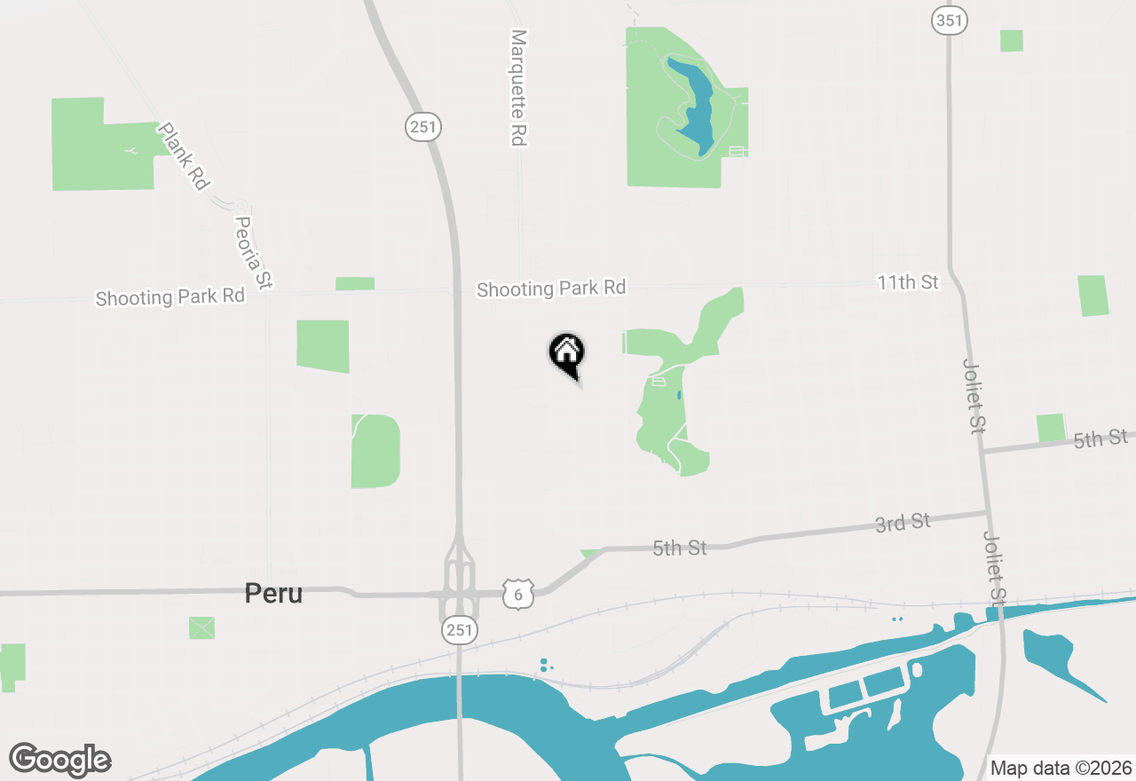 Map of 708 12th Street, Peru, IL 61354