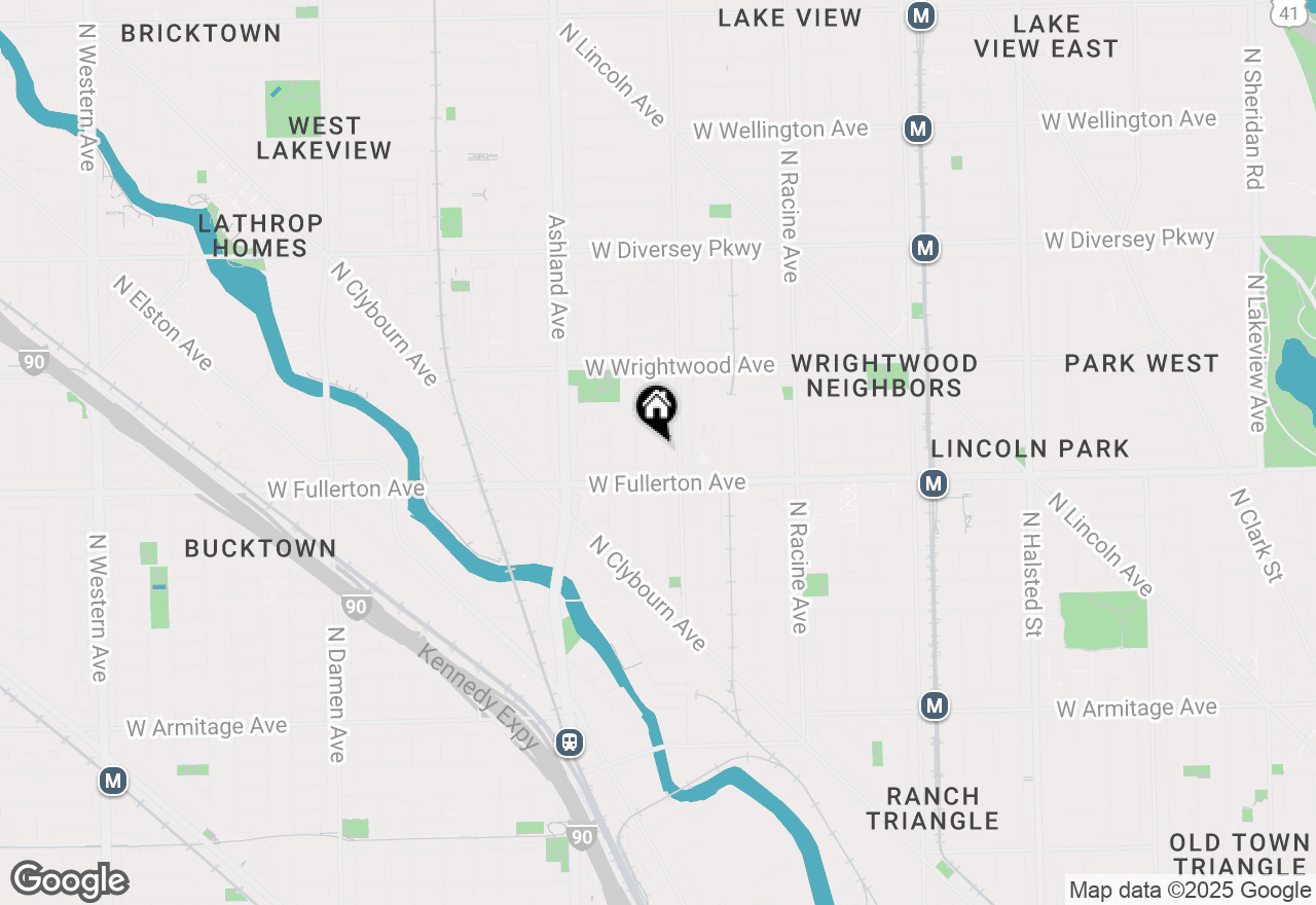 Map of 2433 N Janssen Avenue #1R, Chicago, IL 60614