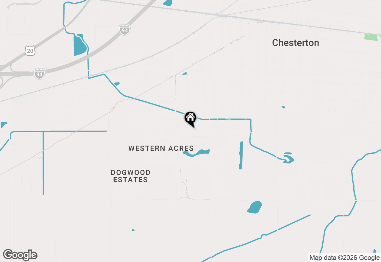 Map of 2102-2104 Washington Avenue, Chesterton, IN 46304