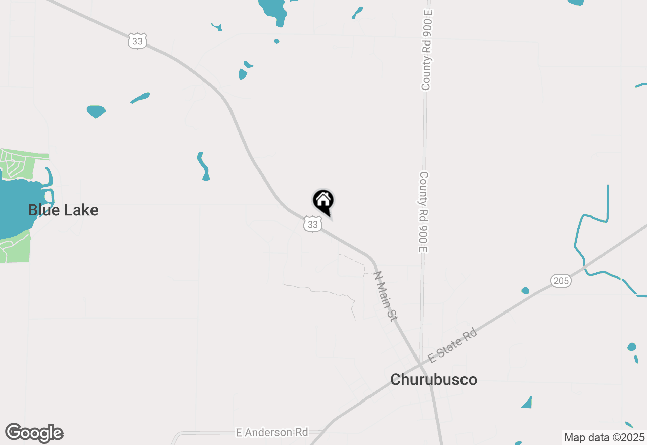 Map of 8575 E Us 33 Highway, Churubusco, IN 46723