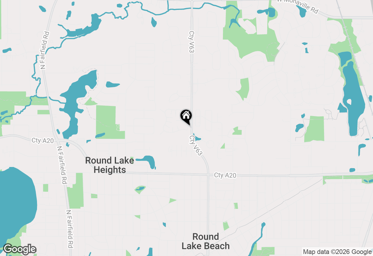 Map of 420 Meadowgreen Lane, Round Lake Beach, IL 60073