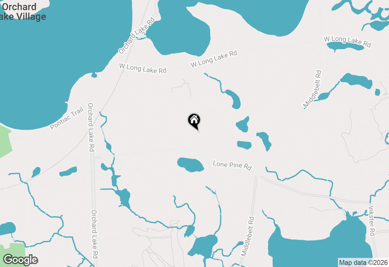 Map of 3365 Buckingham Trail, West Bloomfield, MI 48323