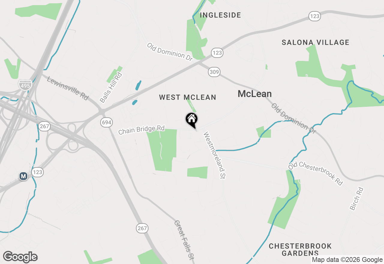 Map of 7004 Eastern Red Cedar Lane, Mclean, VA 22101