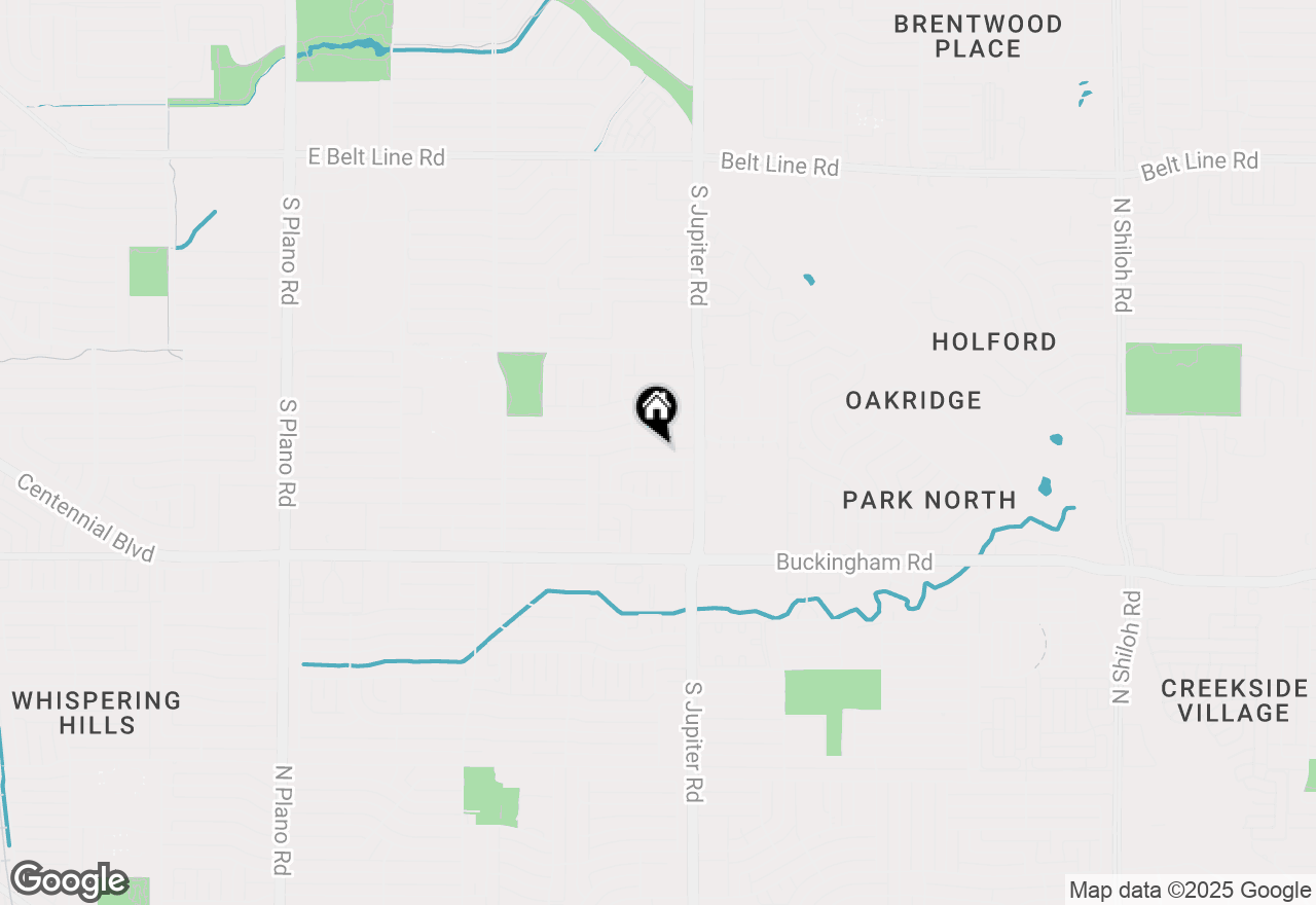 Map of 2007 Eastpark Drive, Richardson, TX 75081