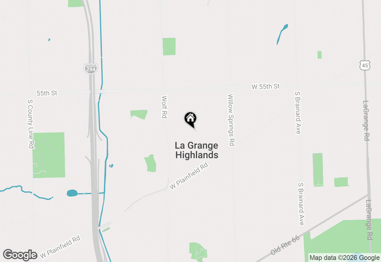 Map of 5721 Vial Parkway, La Grange Highlands, IL 60525
