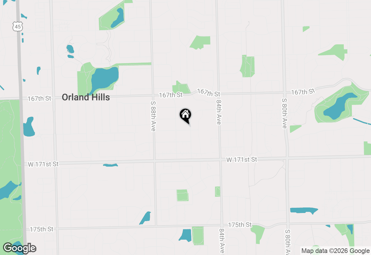 Map of 8124 W 169th Street #1W, Tinley Park, IL 60477