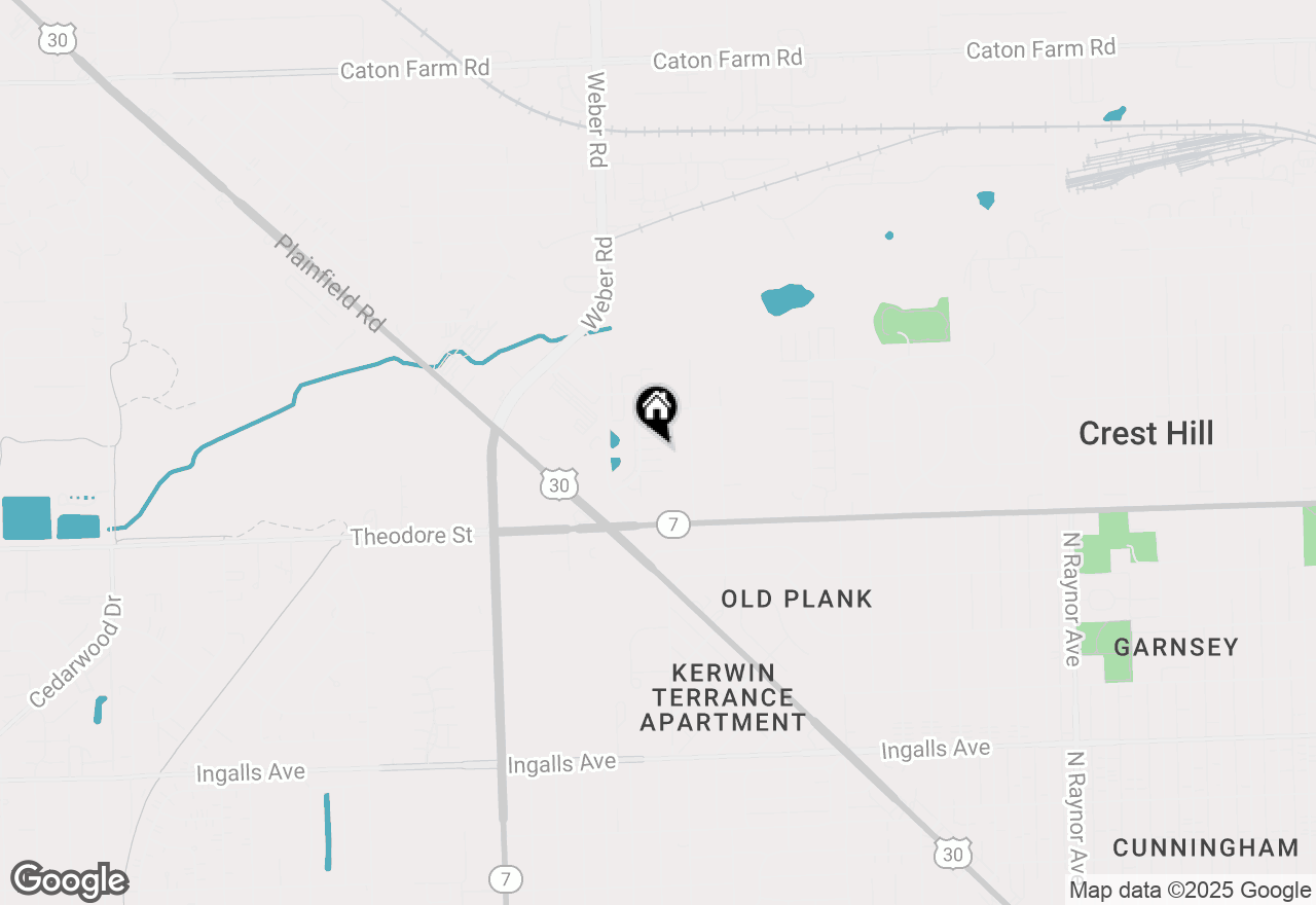 Map of 1694 Willow Circle Drive, Crest Hill, IL 60403