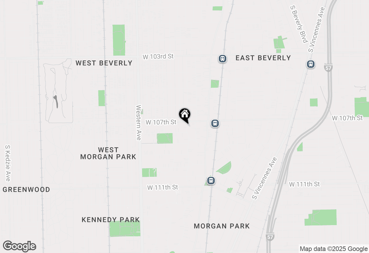 Map of 10716 S Hoyne Avenue, Chicago, IL 60643