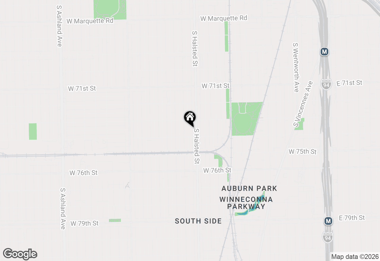 Map of 7337 S Green Street, Chicago, IL 60621