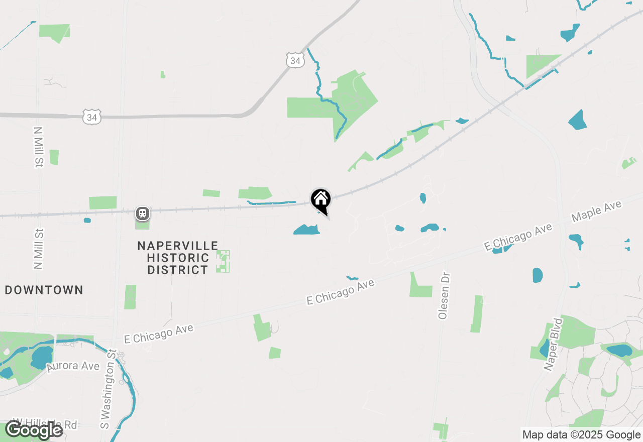 Map of 1068 Mattande Lane, Naperville, IL 60540