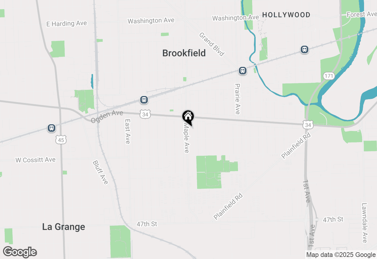 Map of 4139 Maple Avenue, Brookfield, IL 60513