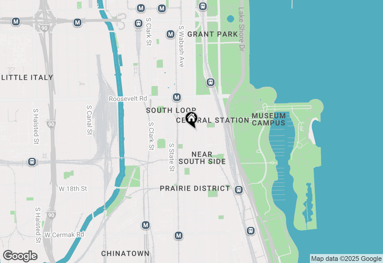 Map of 1400 S Michigan Avenue #500, Chicago, IL 60605