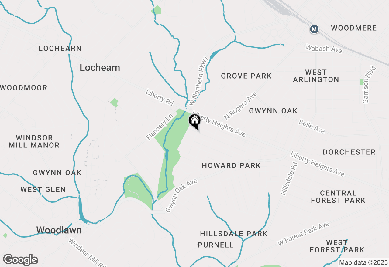 Map of 5602 Wesley, Baltimore, MD 21207