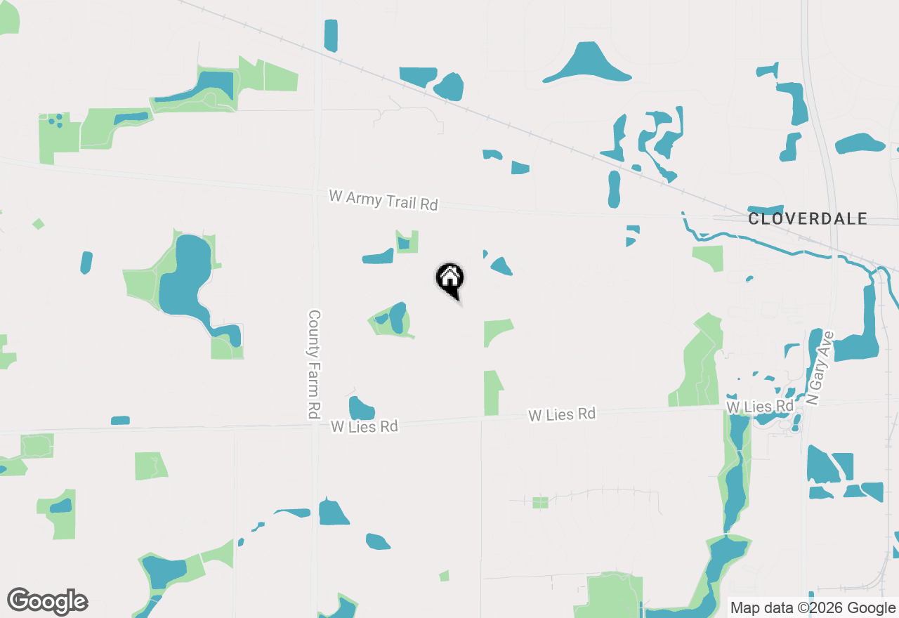 Map of 1140 Sandhurst Lane, Carol Stream, IL 60188