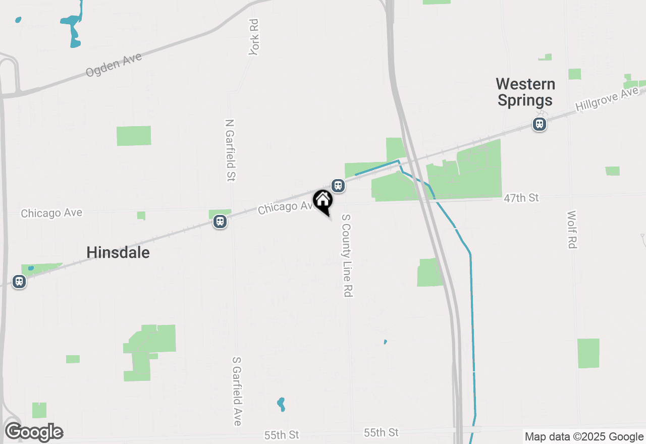 Map of 31 Oak Street S, Hinsdale, IL 60521