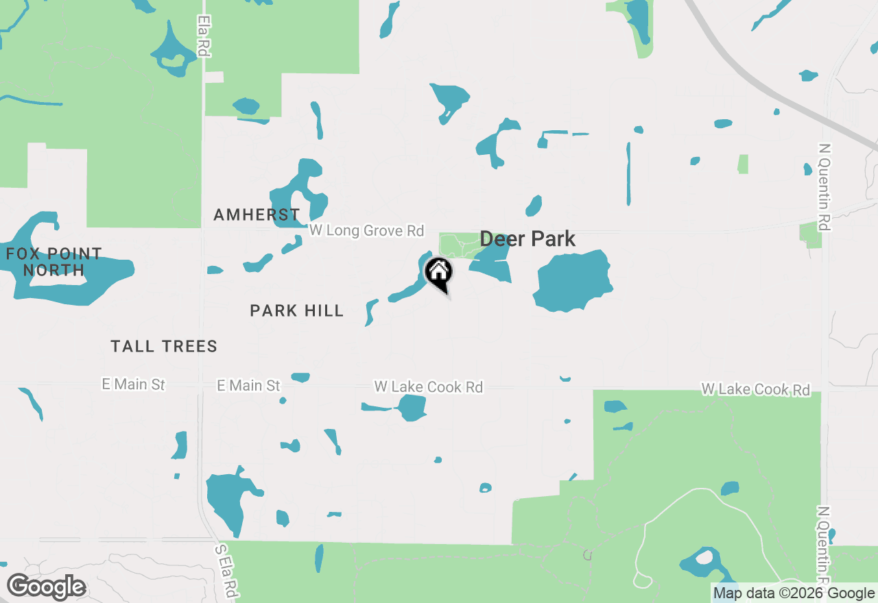 Map of 38 Ferndale Road, Deer Park, IL 60010