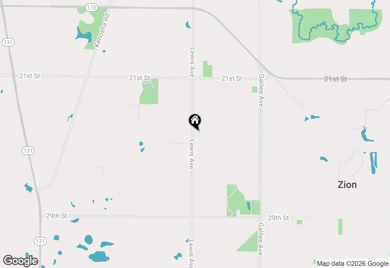 Map of 2421 Lewis Avenue #2421-A, Zion, IL 60099