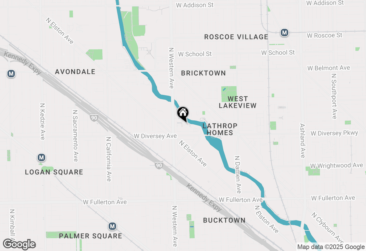 Map of 2312 W Wolfram Street, Chicago, IL 60618