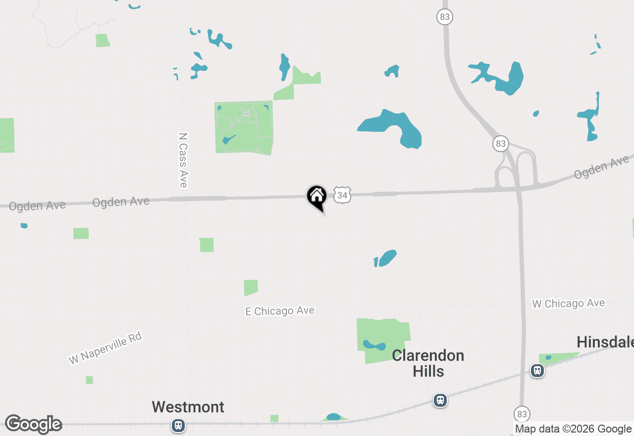 Map of 428 Williams Court, Clarendon Hills, IL 60514