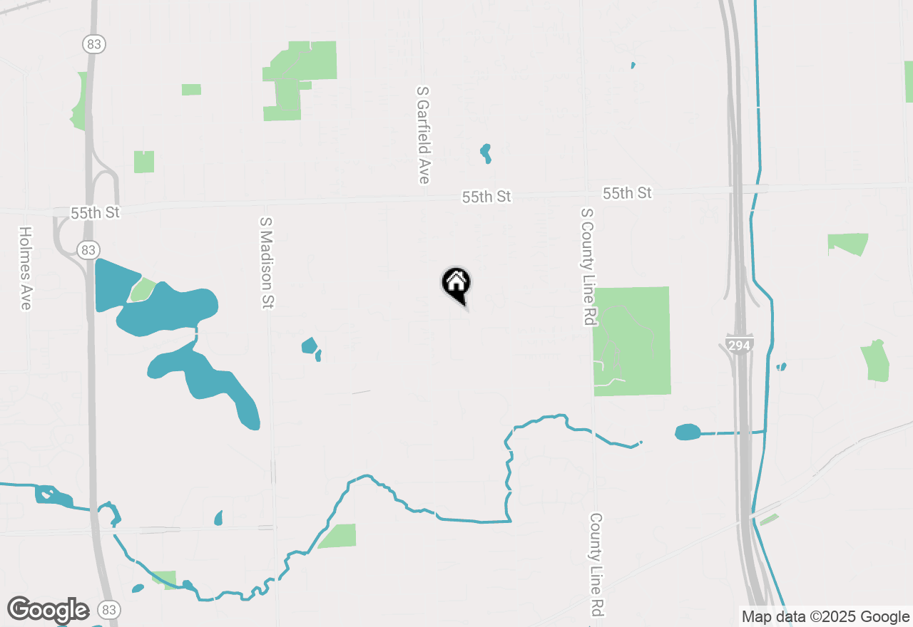 Map of 5733 Giddings Avenue, Hinsdale, IL 60521