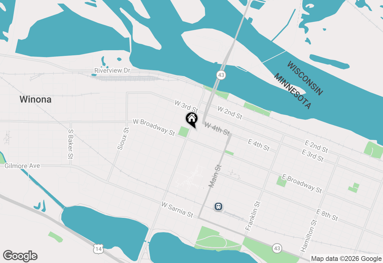Map of 252 Huff St, Winona, MN 55987
