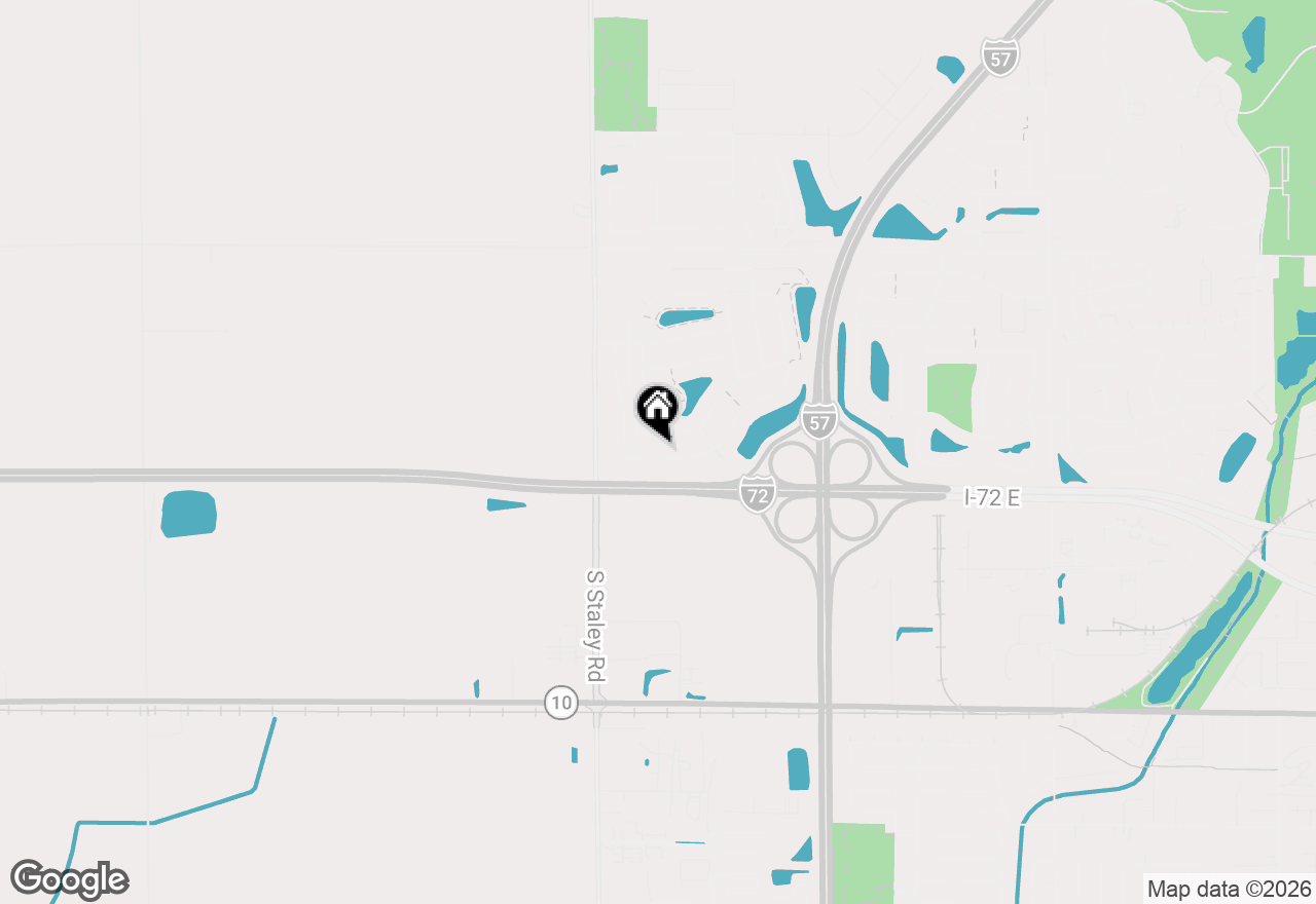 Map of 621 Sedgegrass Drive, Champaign, IL 61822