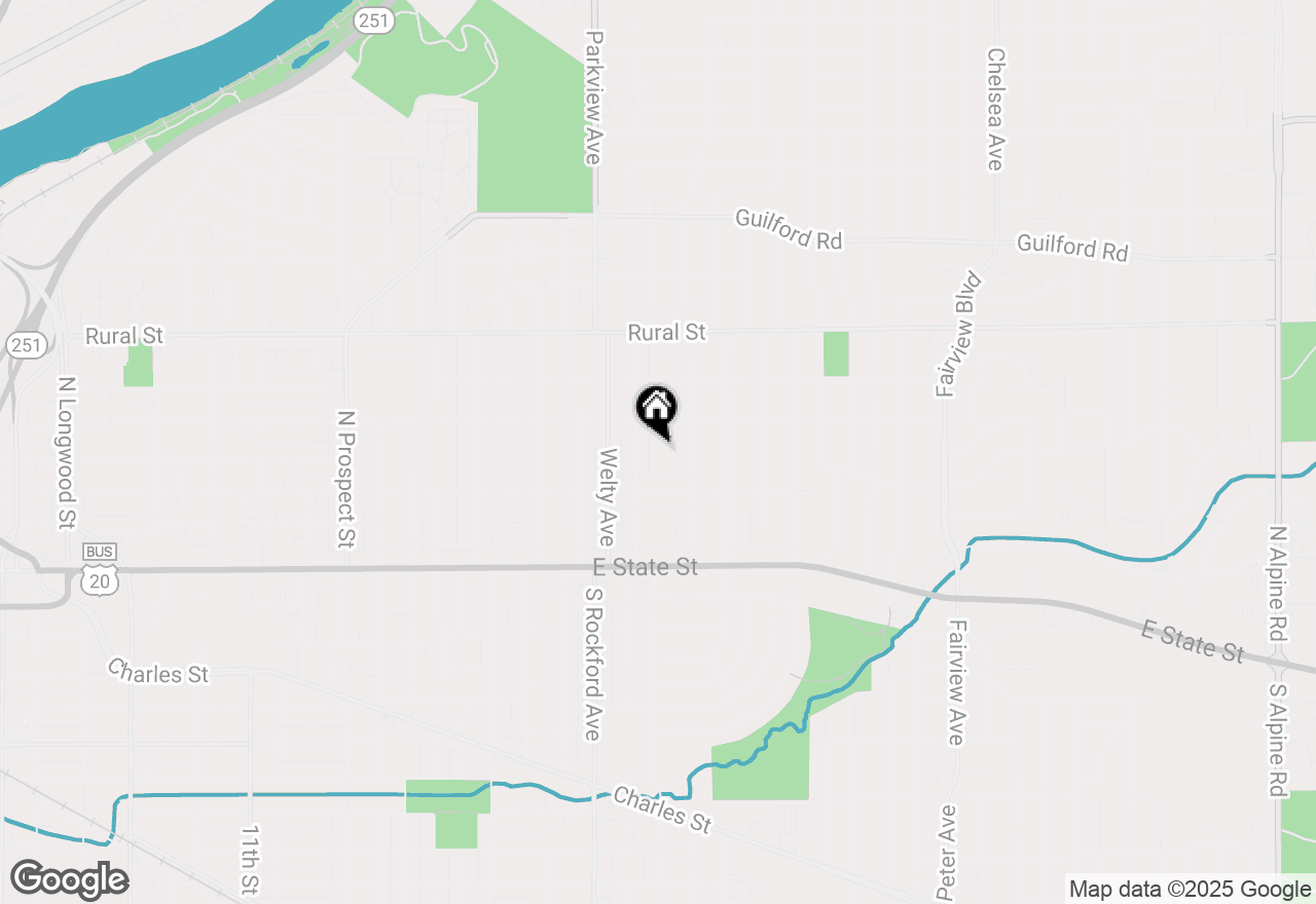 Map of 404 Robert Avenue, Rockford, IL 61107